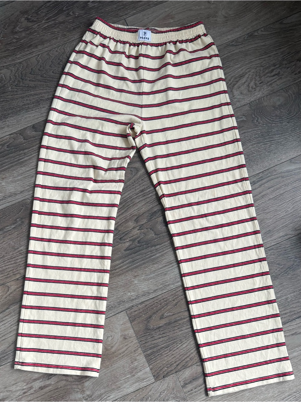 96. Parke Striped Wide Leg Pants XS